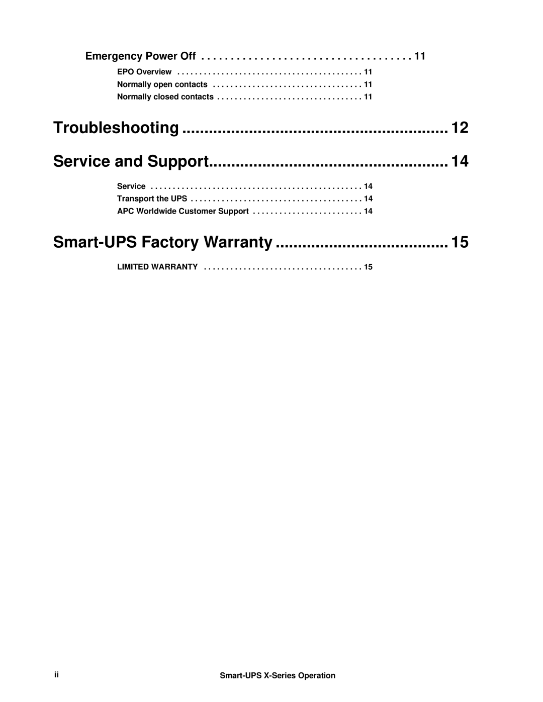 Schneider Electric 750VA operation manual Smart-UPS Factory Warranty 