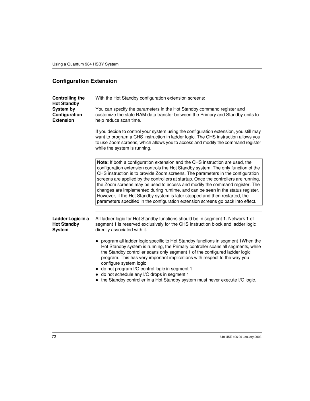 Schneider Electric 840 USE 106 0 manual Configuration Extension, Hot Standby System by, Associated with it 