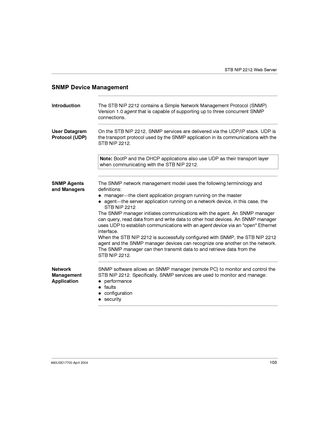 Schneider Electric 890USE17700 manual Snmp Device Management 