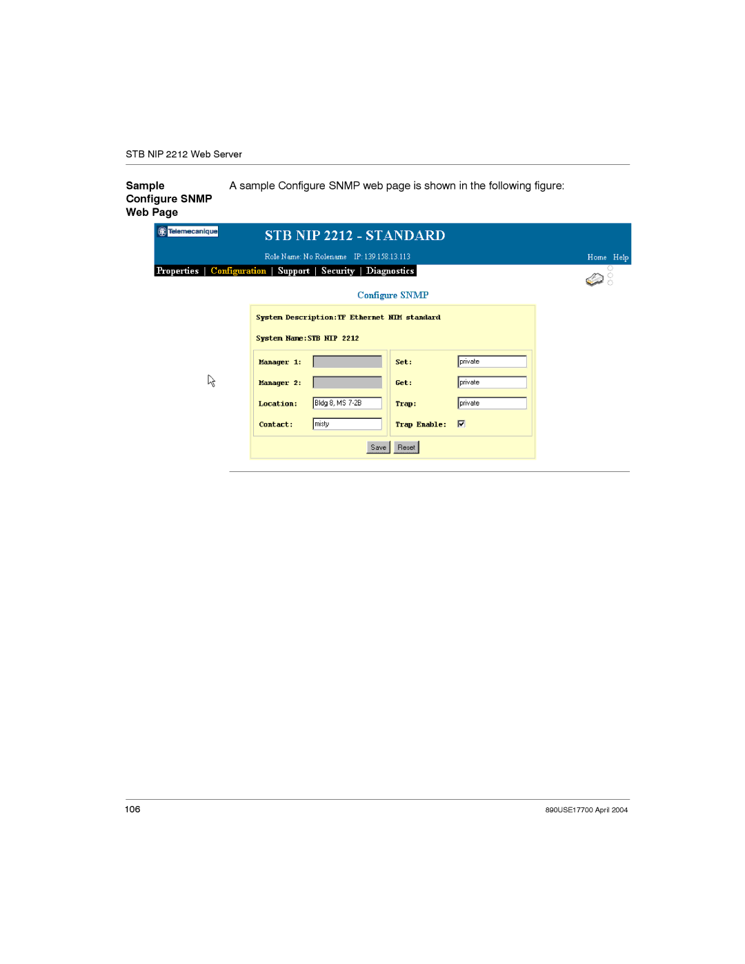 Schneider Electric 890USE17700 manual 106 