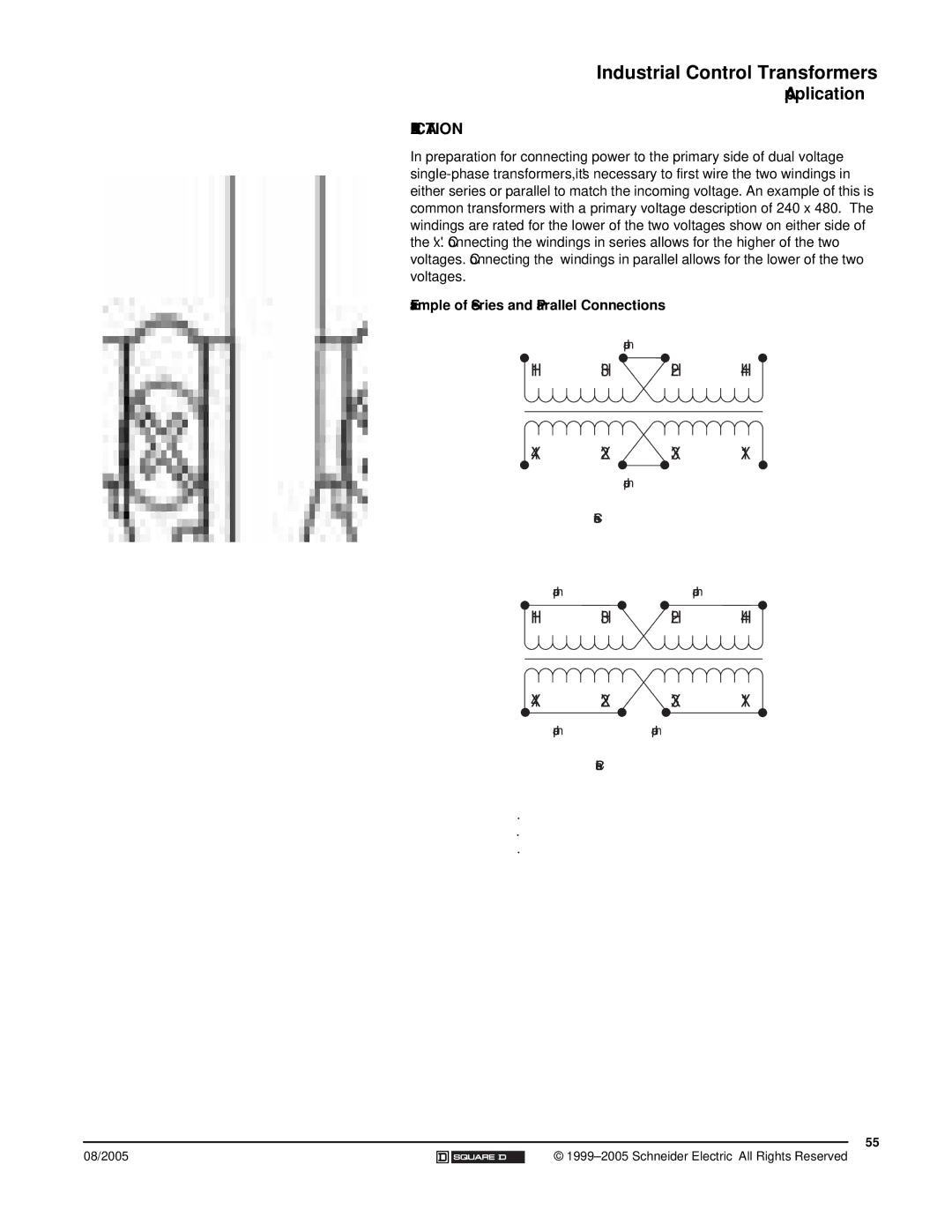 Schneider Electric 9070 manual Application, Example of Series and Parallel Connections 