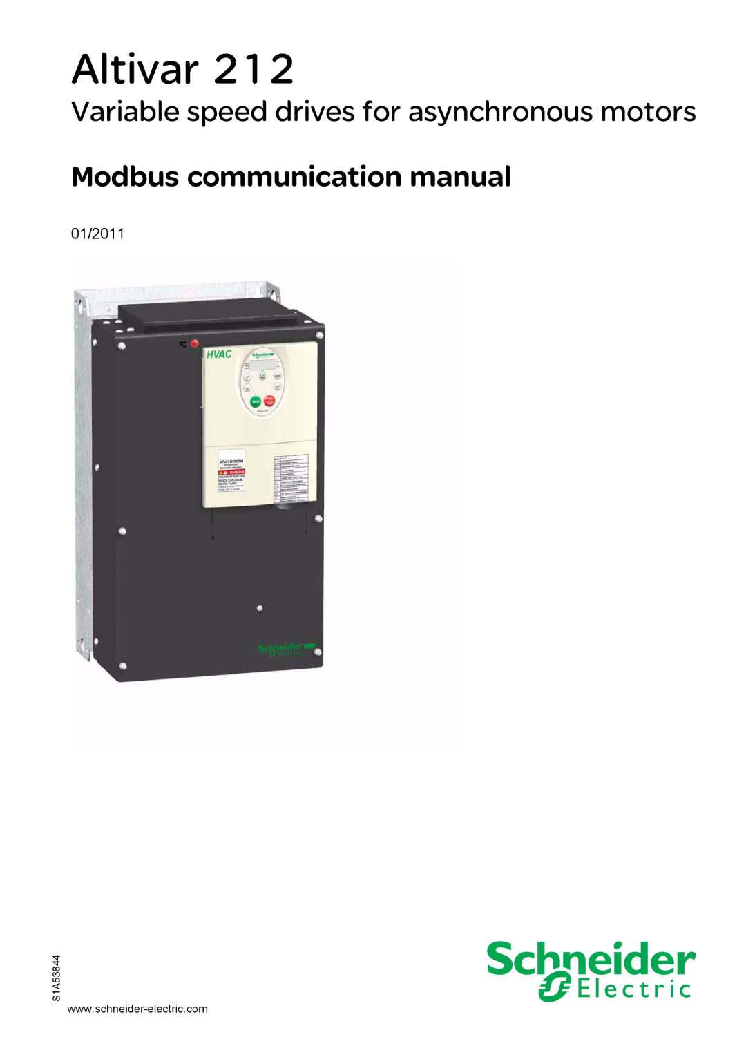 Schneider Electric Altivar 212 manual 