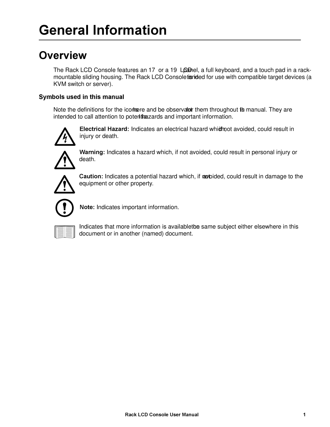 Schneider Electric AP5717J, AP5717UK, AP5717R, AP5717G, AP5719 General Information, Overview, Symbols used in this manual 