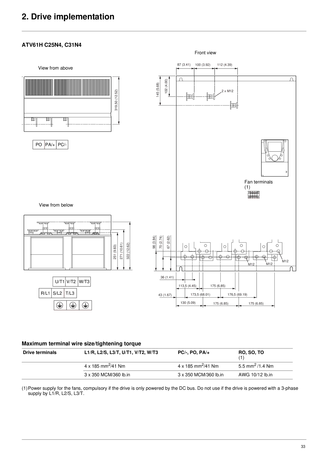 Schneider Electric manual ATV61H C25N4, C31N4 