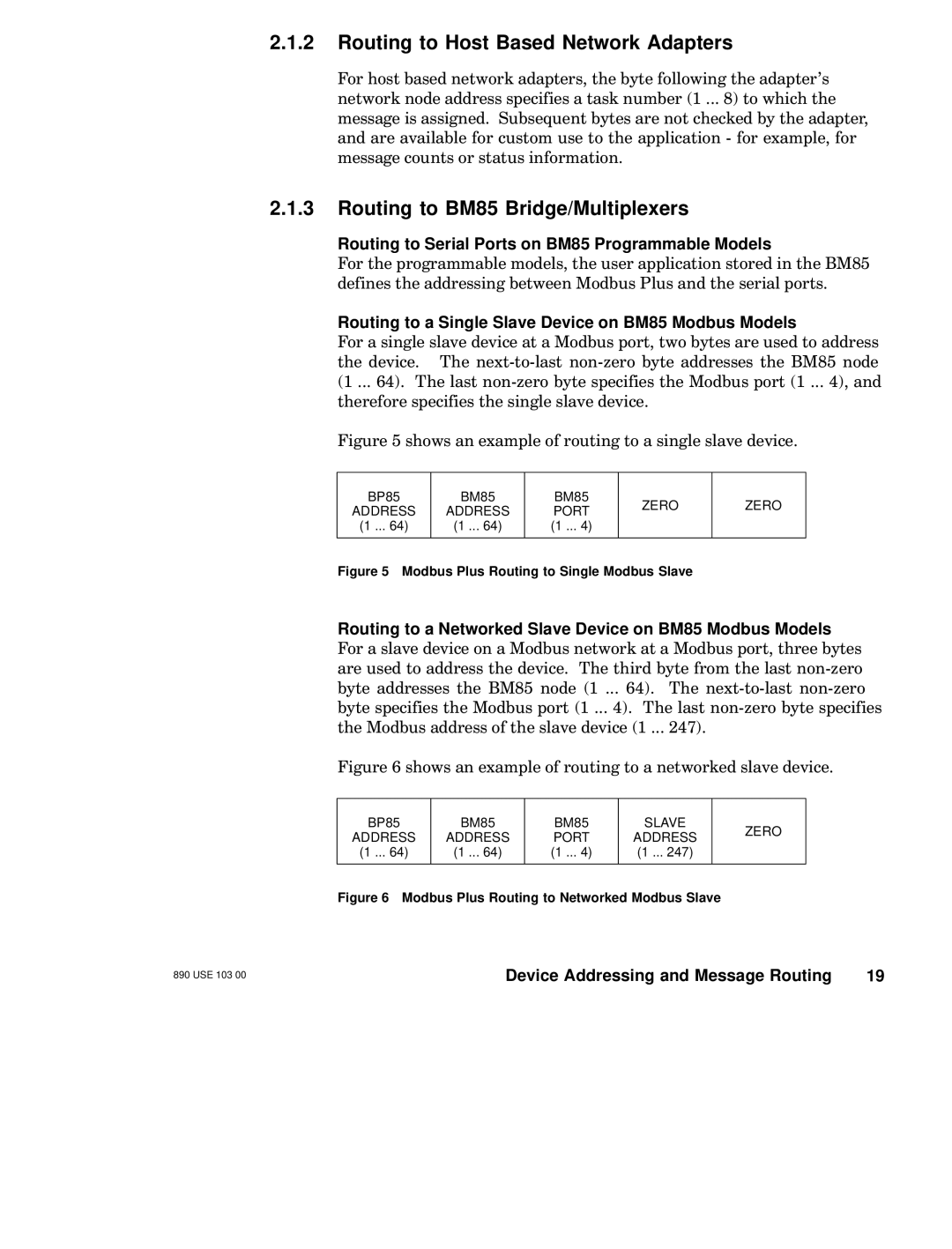 Schneider Electric manual Routing to Host Based Network Adapters, Routing to BM85 Bridge/Multiplexers 