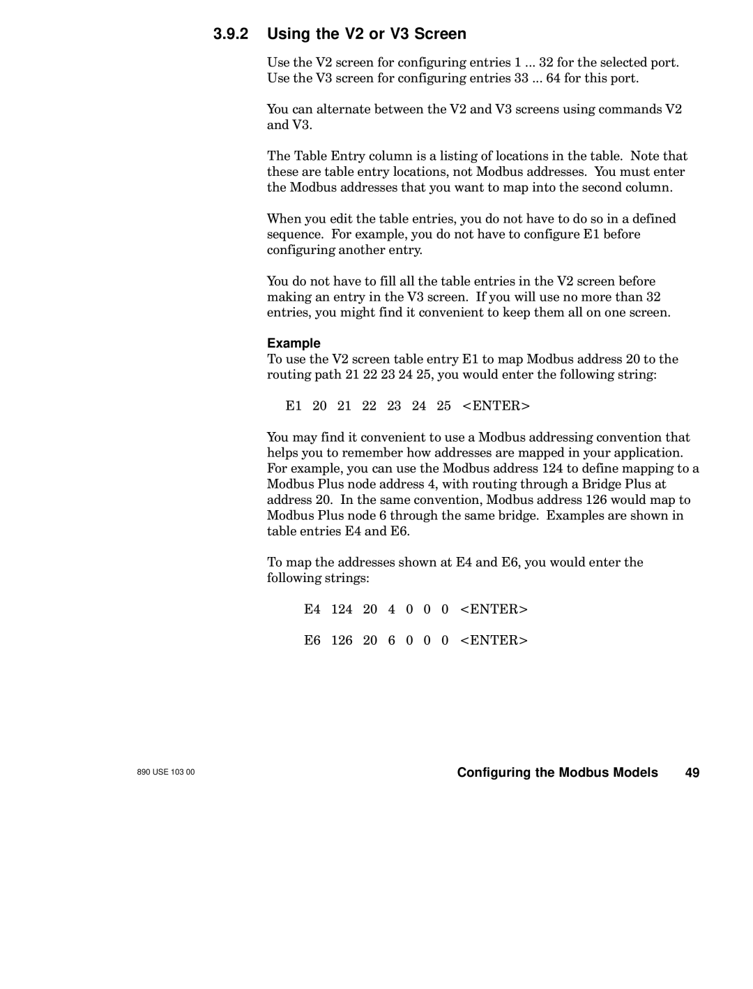 Schneider Electric BM85 manual Using the V2 or V3 Screen 