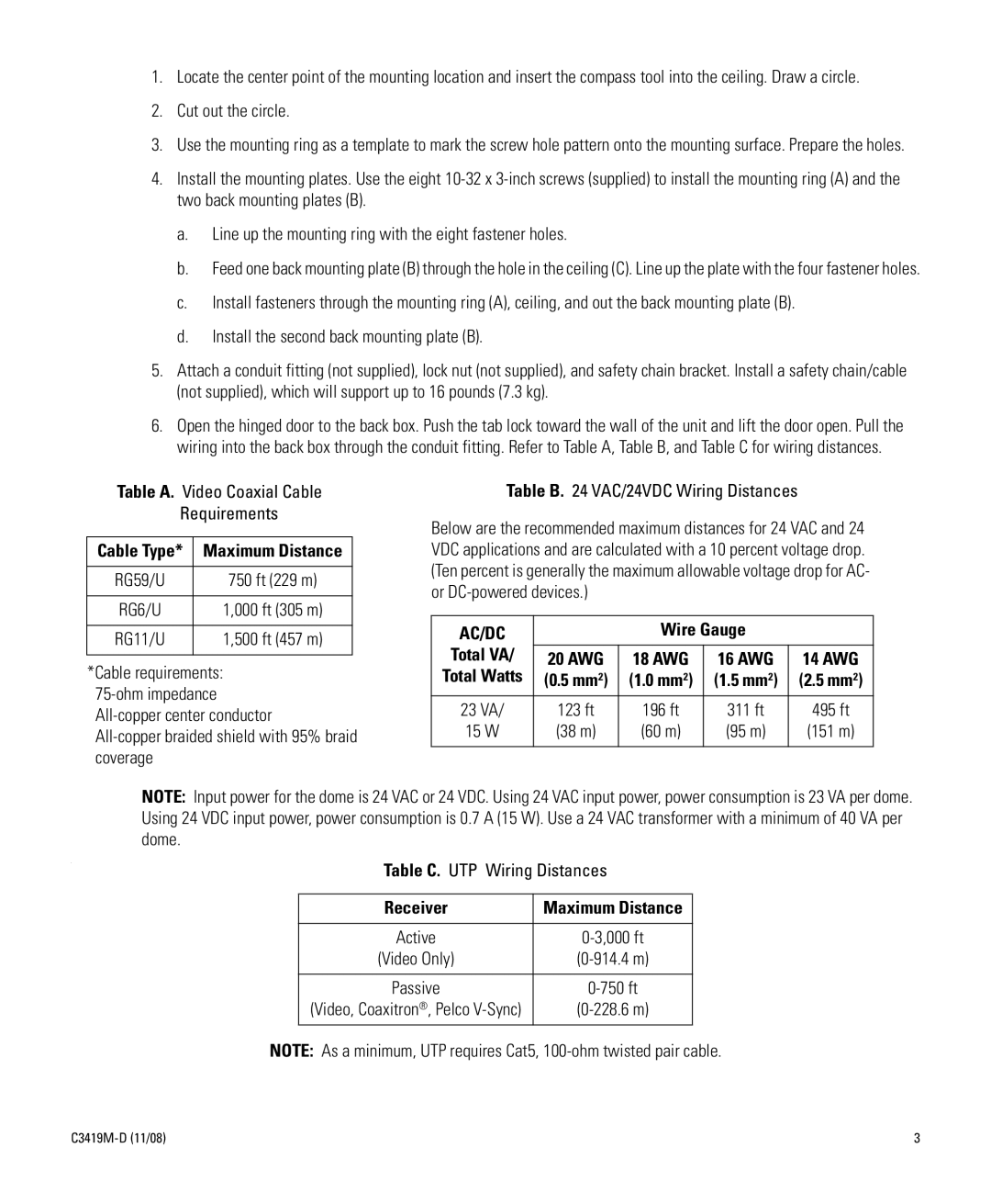 Schneider Electric C3419M-D (11/08) manual Ac/Dc 