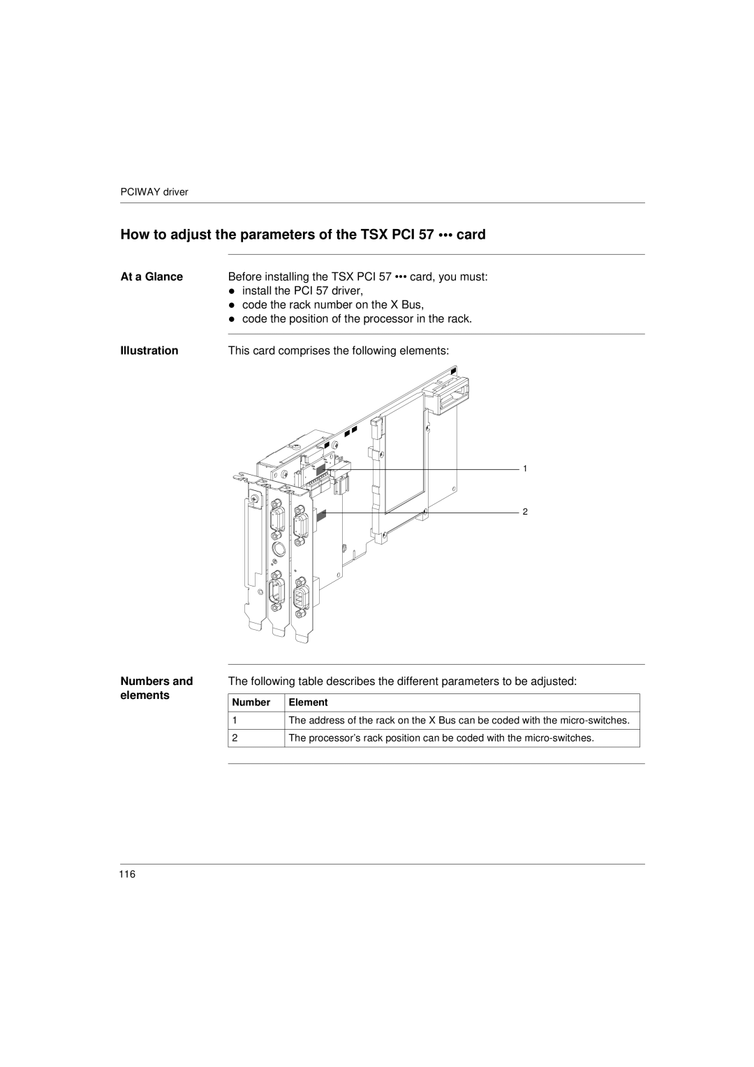 Schneider Electric Communication Drivers How to adjust the parameters of the TSX PCI 57 card, Install the PCI 57 driver 