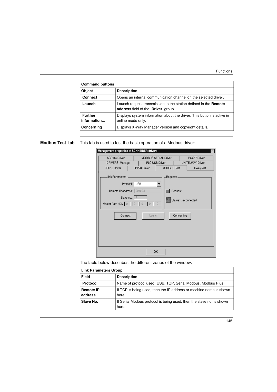 Schneider Electric Communication Drivers installation manual 145 