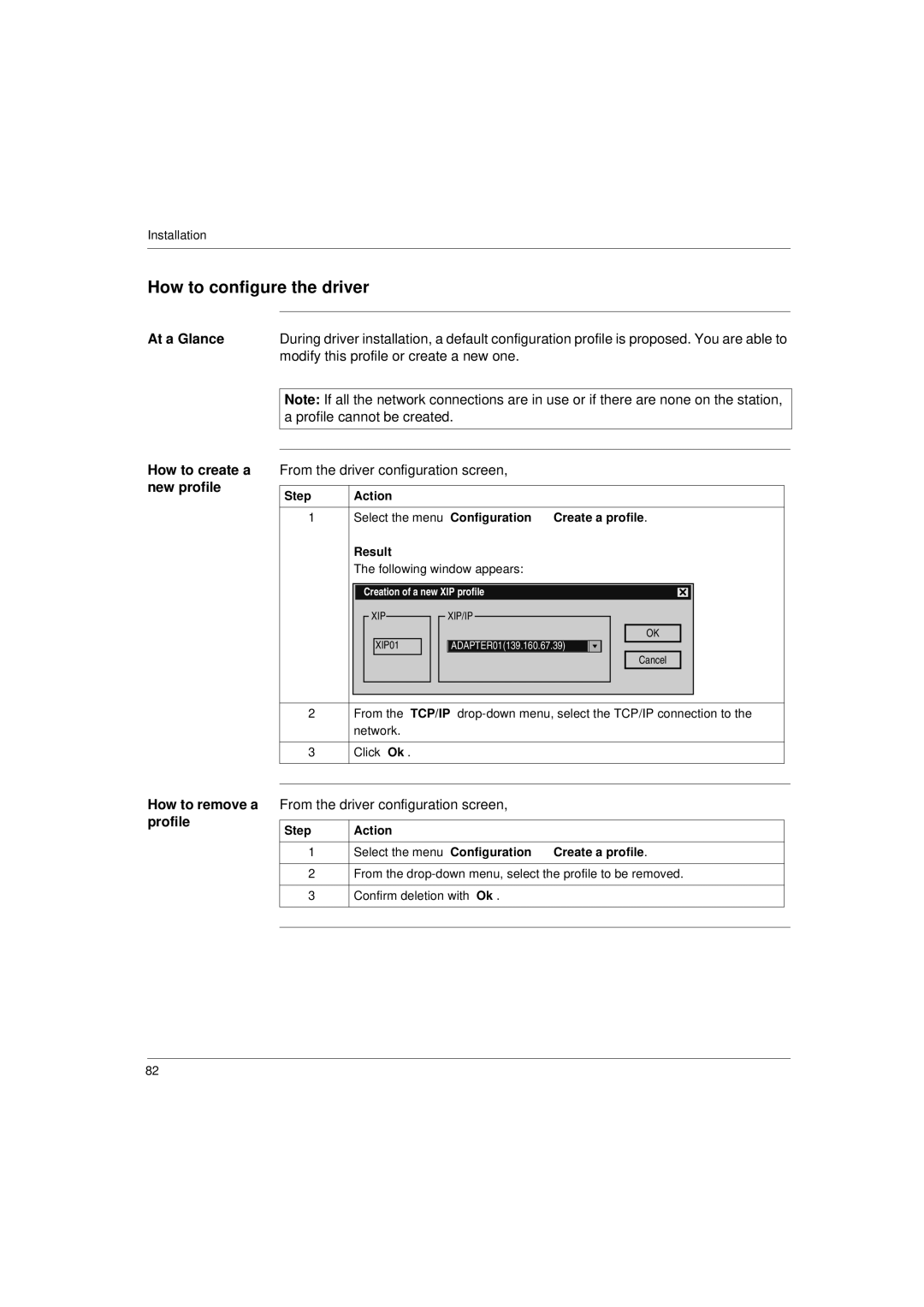 Schneider Electric Communication Drivers Modify this profile or create a new one, How to create a new profile 