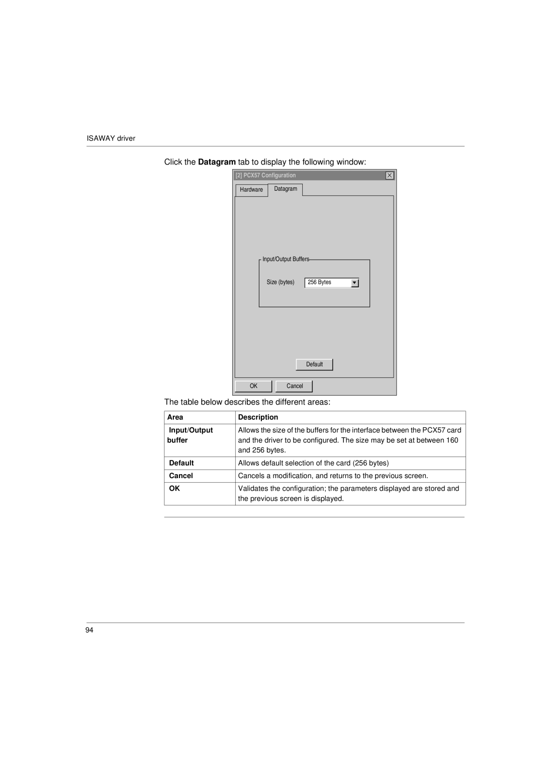 Schneider Electric Communication Drivers installation manual Click the Datagram tab to display the following window 