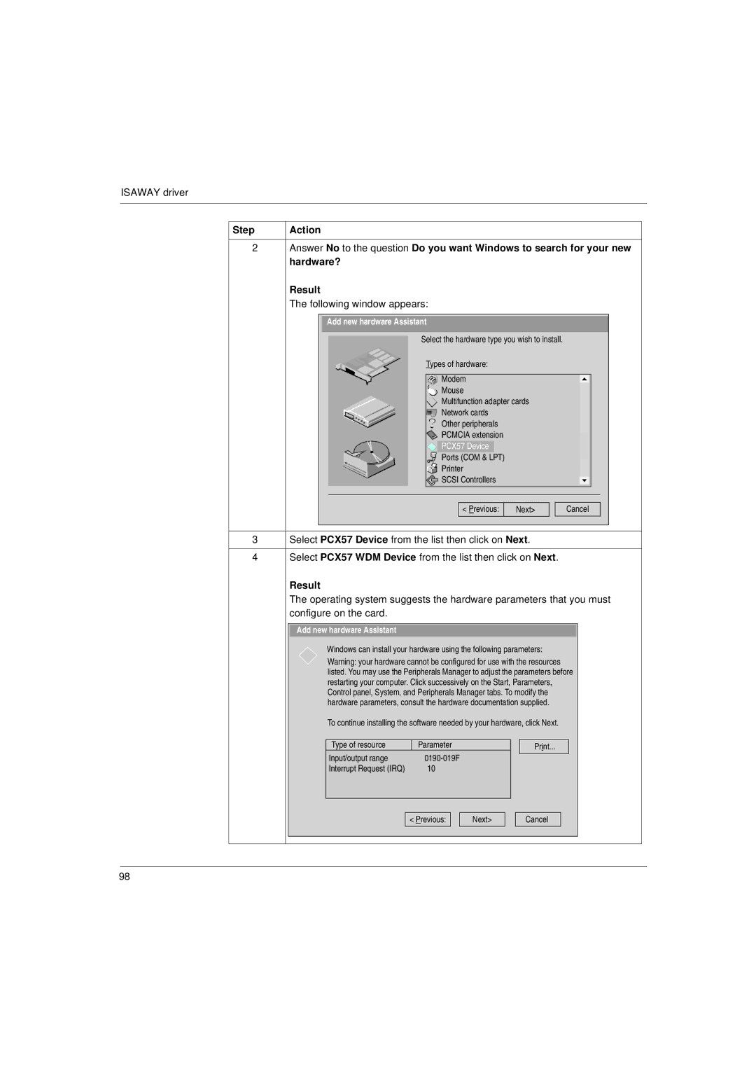 Schneider Electric Communication Drivers installation manual Step 