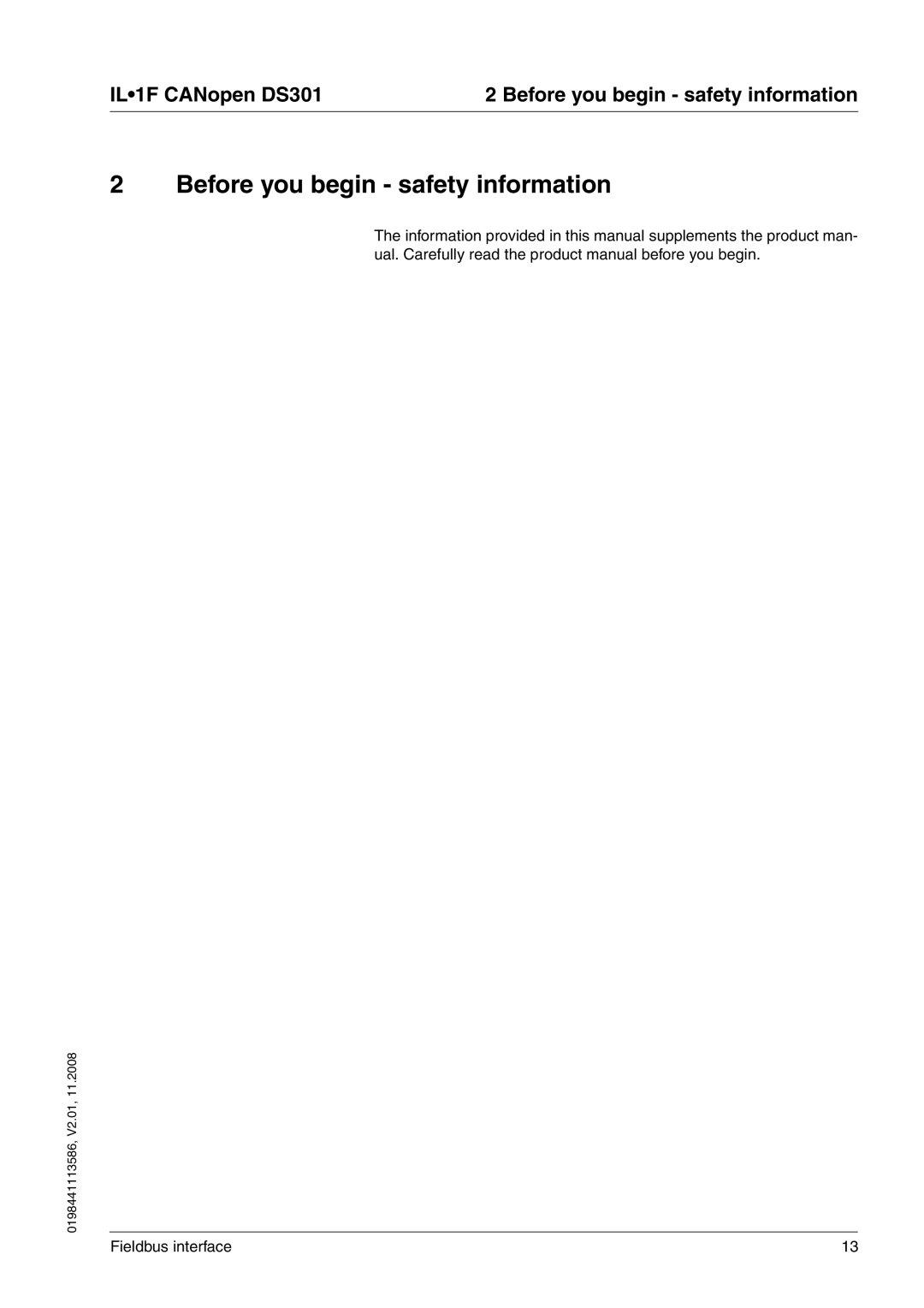 Schneider Electric DS301 manual Before you begin safety information 