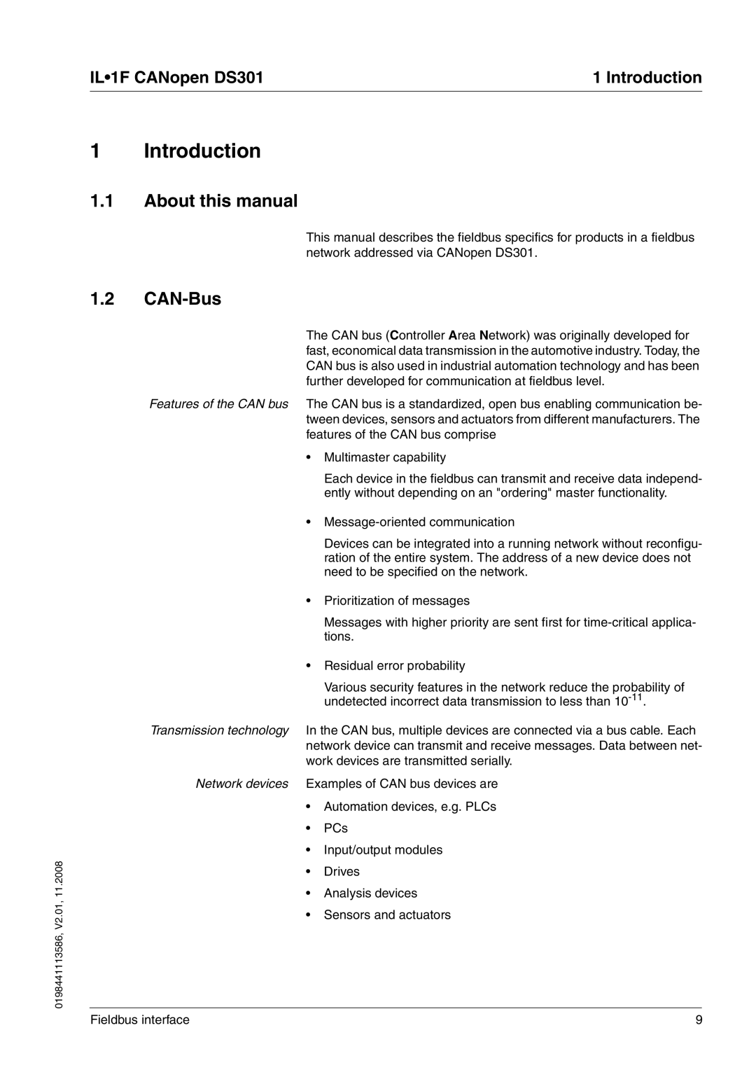 Schneider Electric DS301 Introduction, About this manual, CAN-Bus 