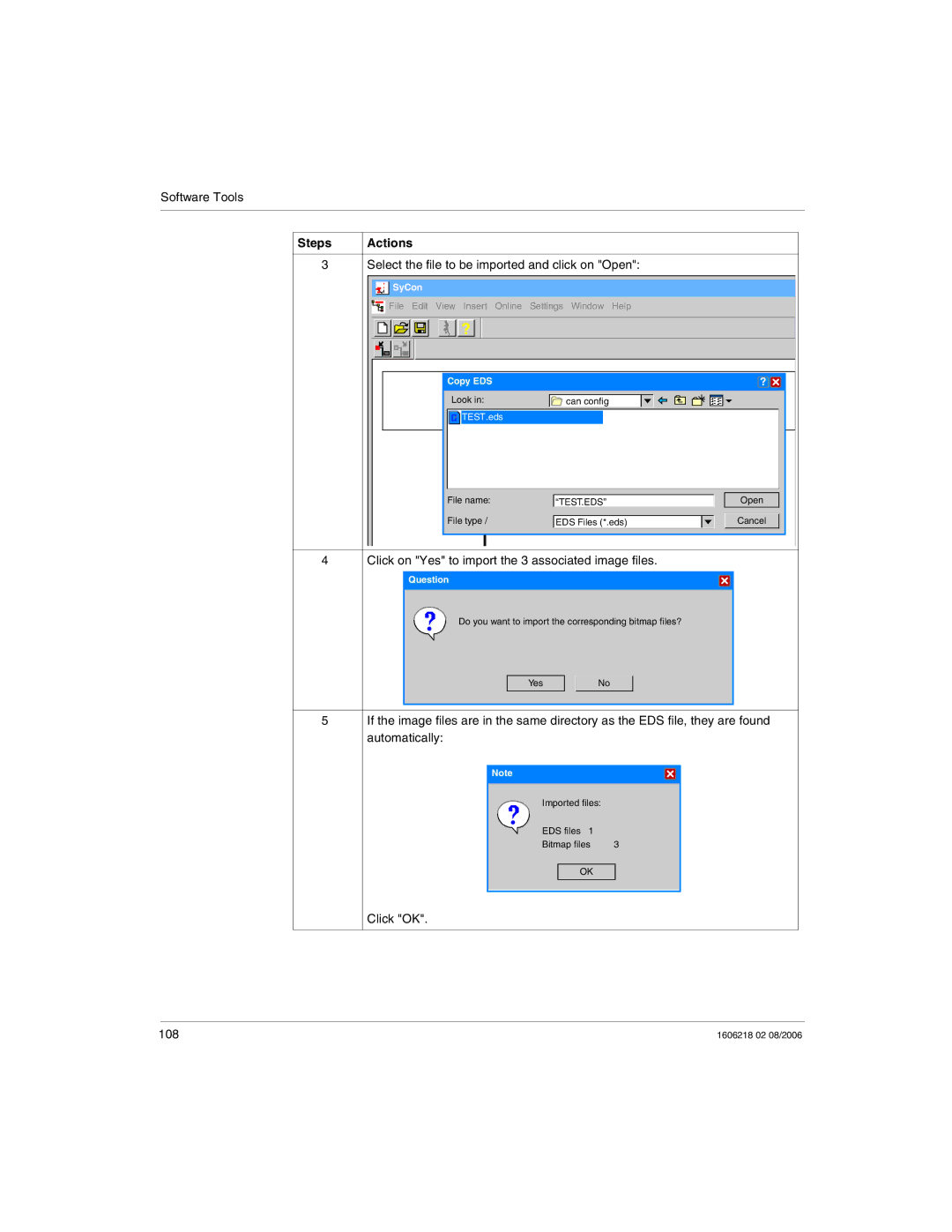 Schneider Electric IP67 manual Steps, Select the file to be imported and click on Open 