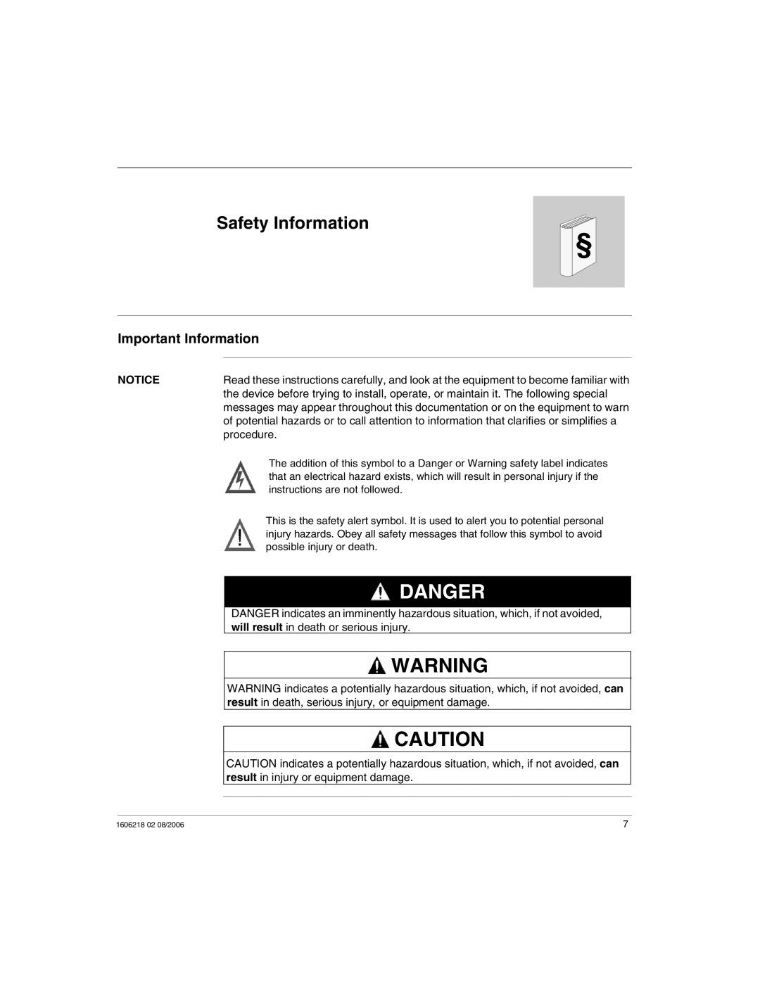 Schneider Electric IP67 manual Safety Information, Important Information, Procedure 