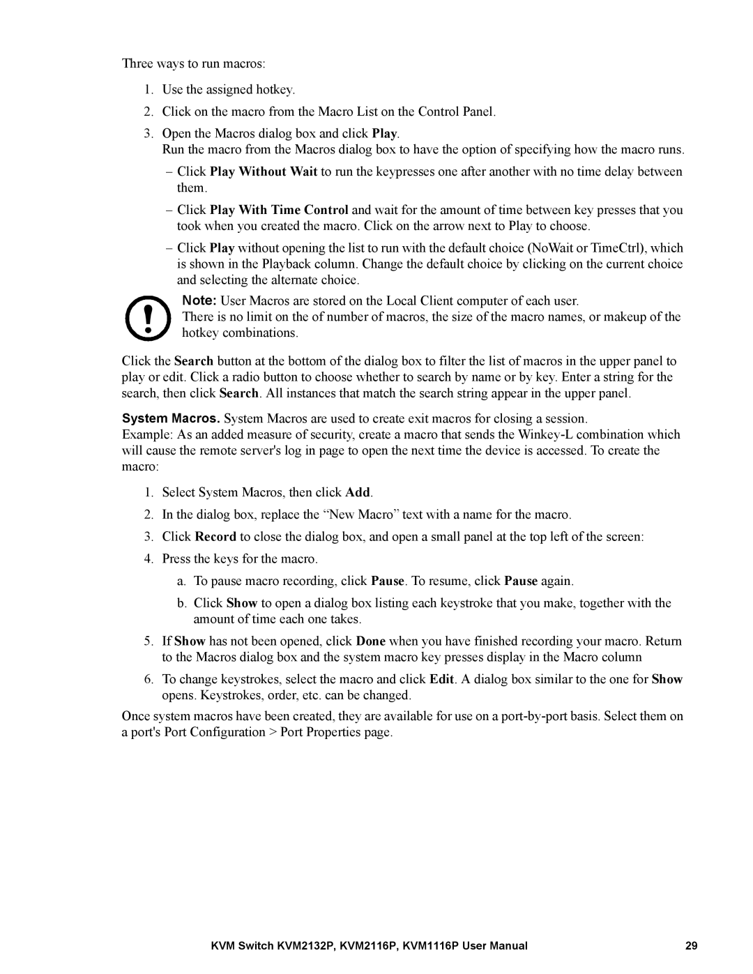 Schneider Electric KVM1116P, KVM2132P, KVM2116P user manual 