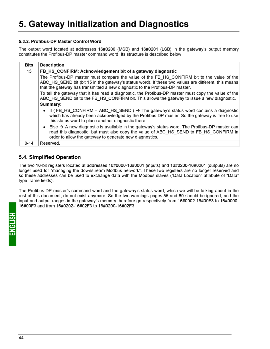 Schneider Electric LUFP7 user manual Simplified Operation, Profibus-DP Master Control Word 