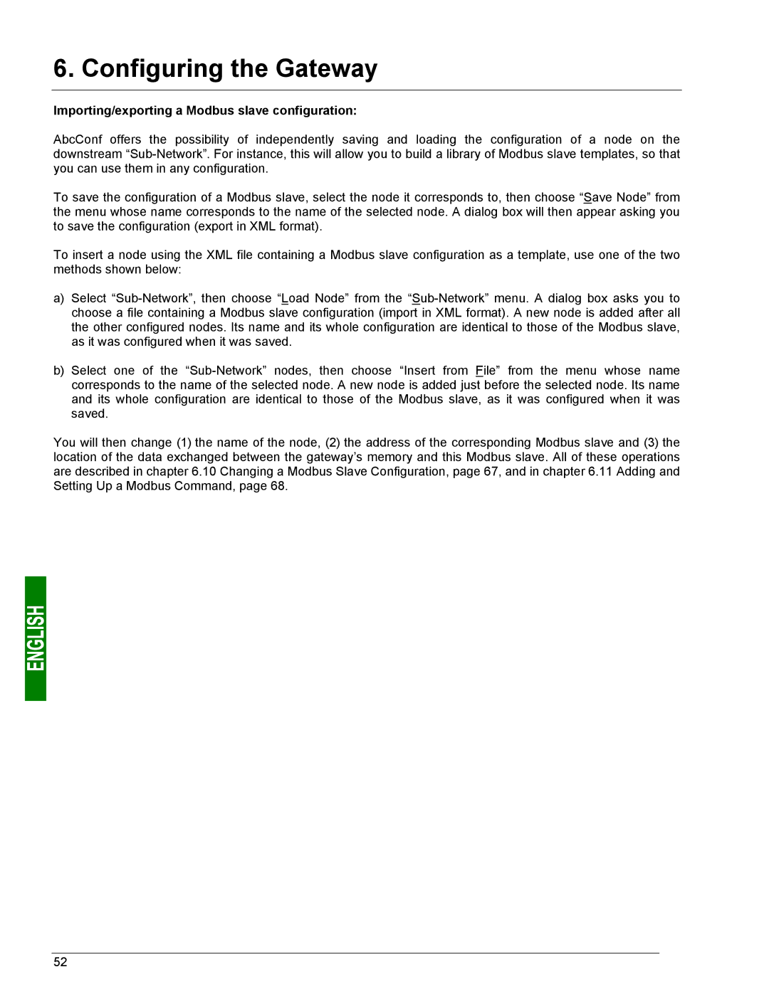 Schneider Electric LUFP7 user manual Importing/exporting a Modbus slave configuration 