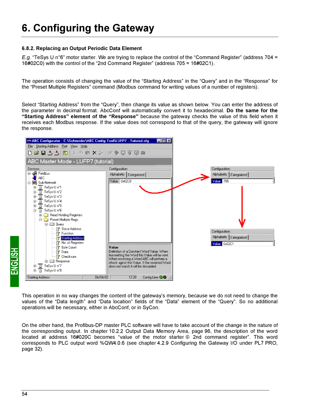 Schneider Electric LUFP7 user manual Replacing an Output Periodic Data Element 