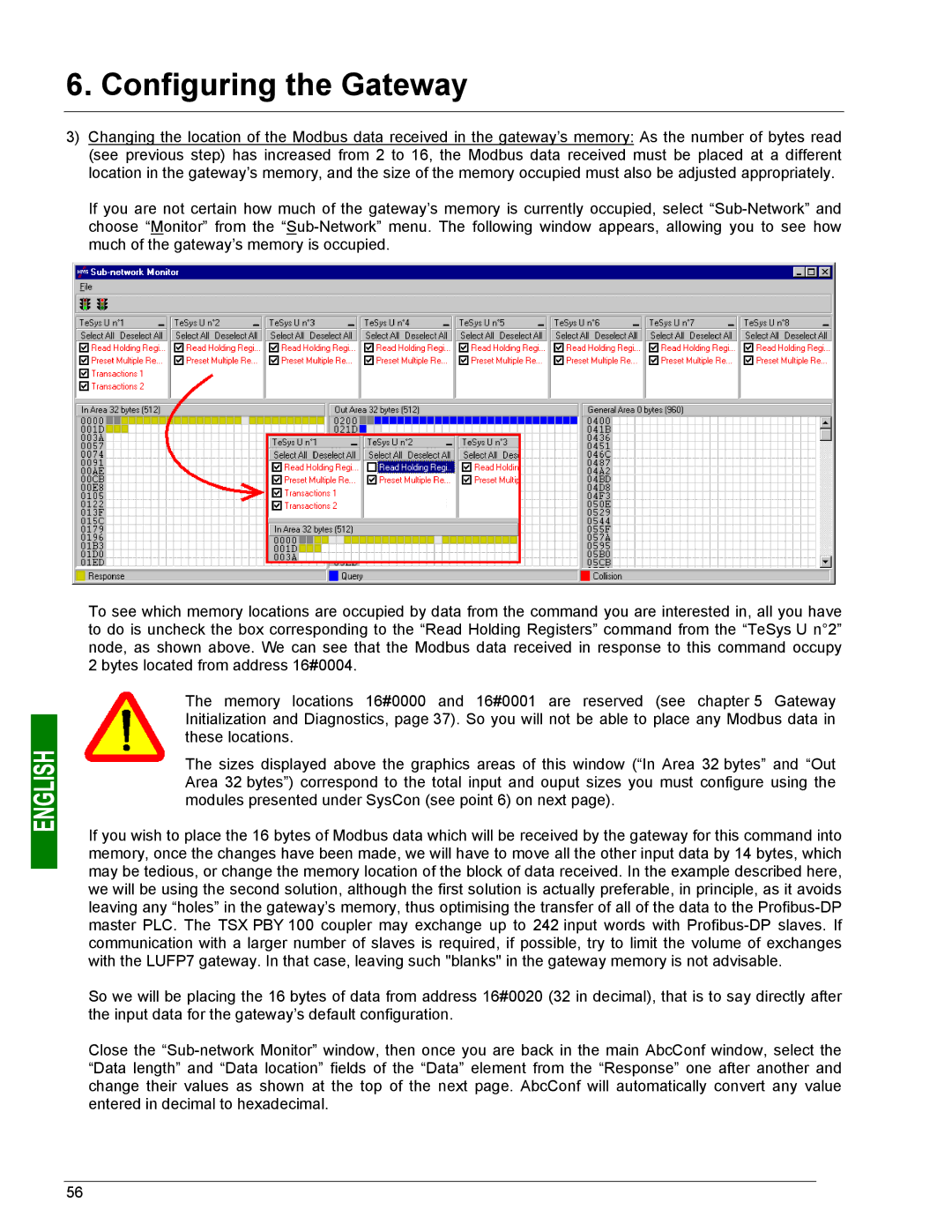 Schneider Electric LUFP7 user manual Configuring the Gateway 