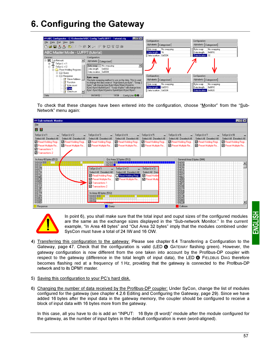 Schneider Electric LUFP7 user manual Configuring the Gateway 