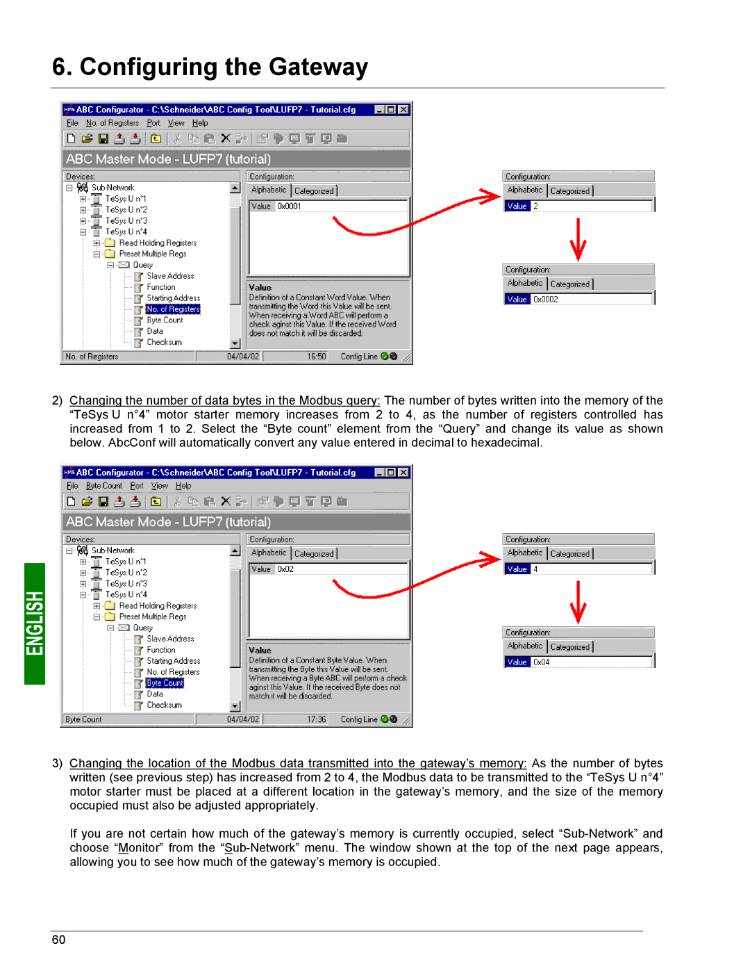 Schneider Electric LUFP7 user manual Configuring the Gateway 