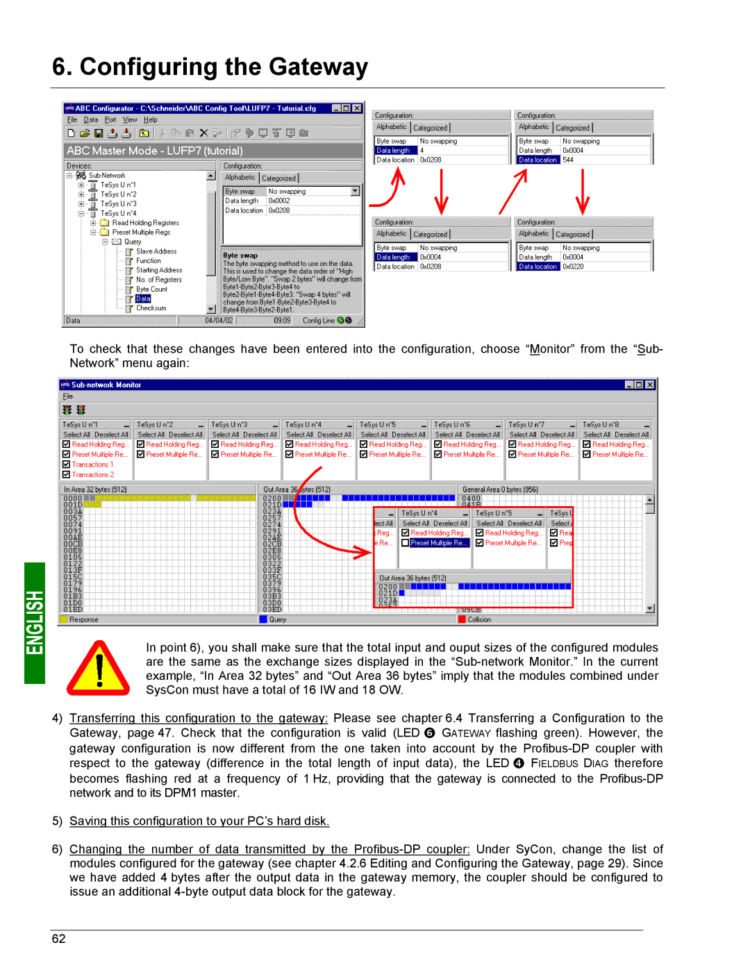 Schneider Electric LUFP7 user manual Configuring the Gateway 