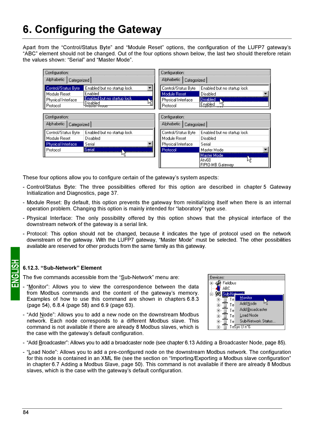 Schneider Electric LUFP7 user manual Sub-Network Element 