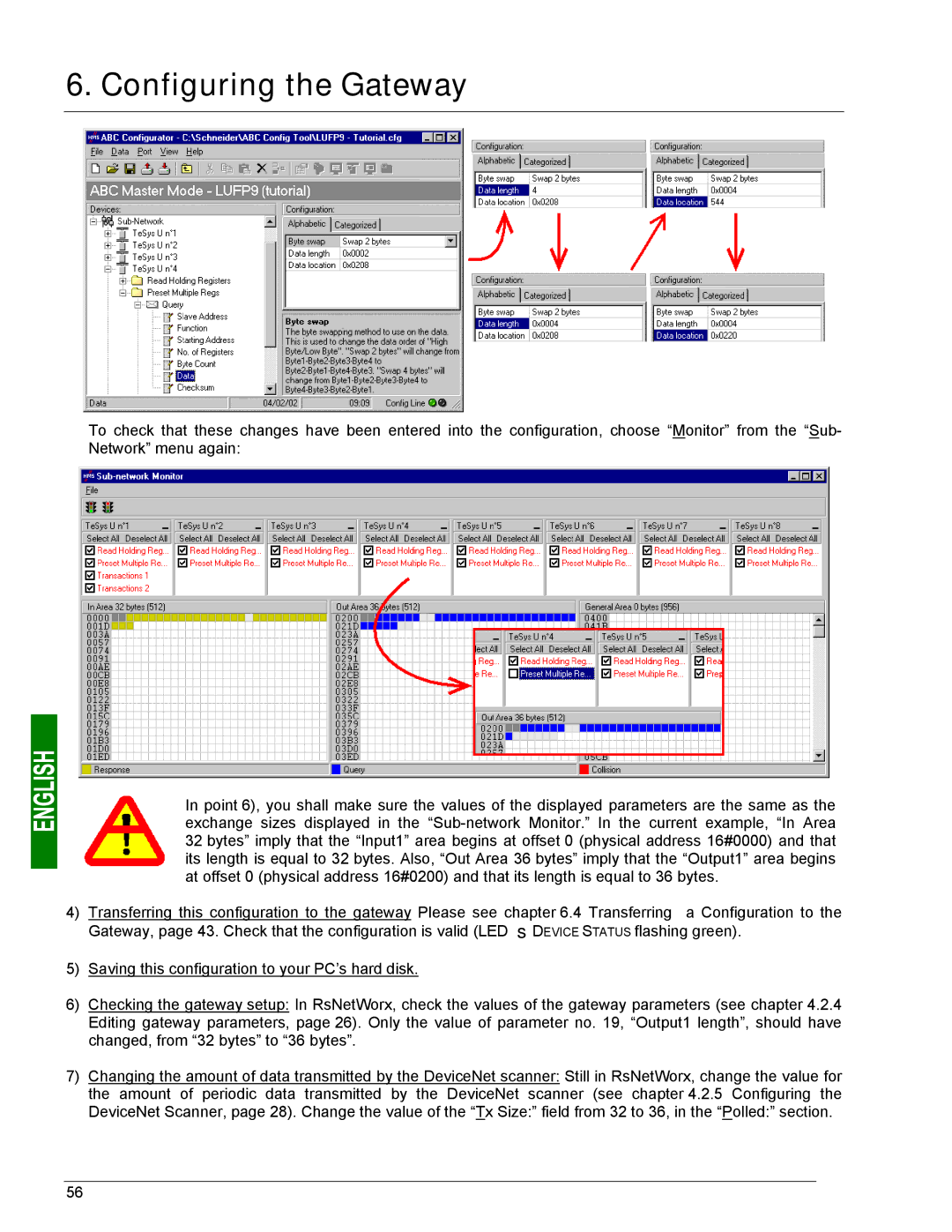 Schneider Electric LUFP9 user manual Configuring the Gateway 