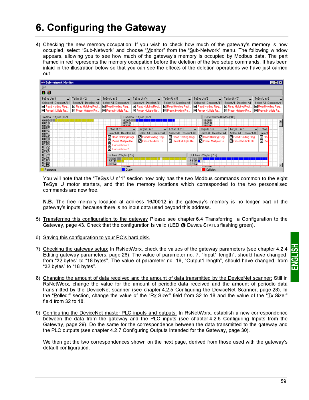 Schneider Electric LUFP9 user manual Configuring the Gateway 