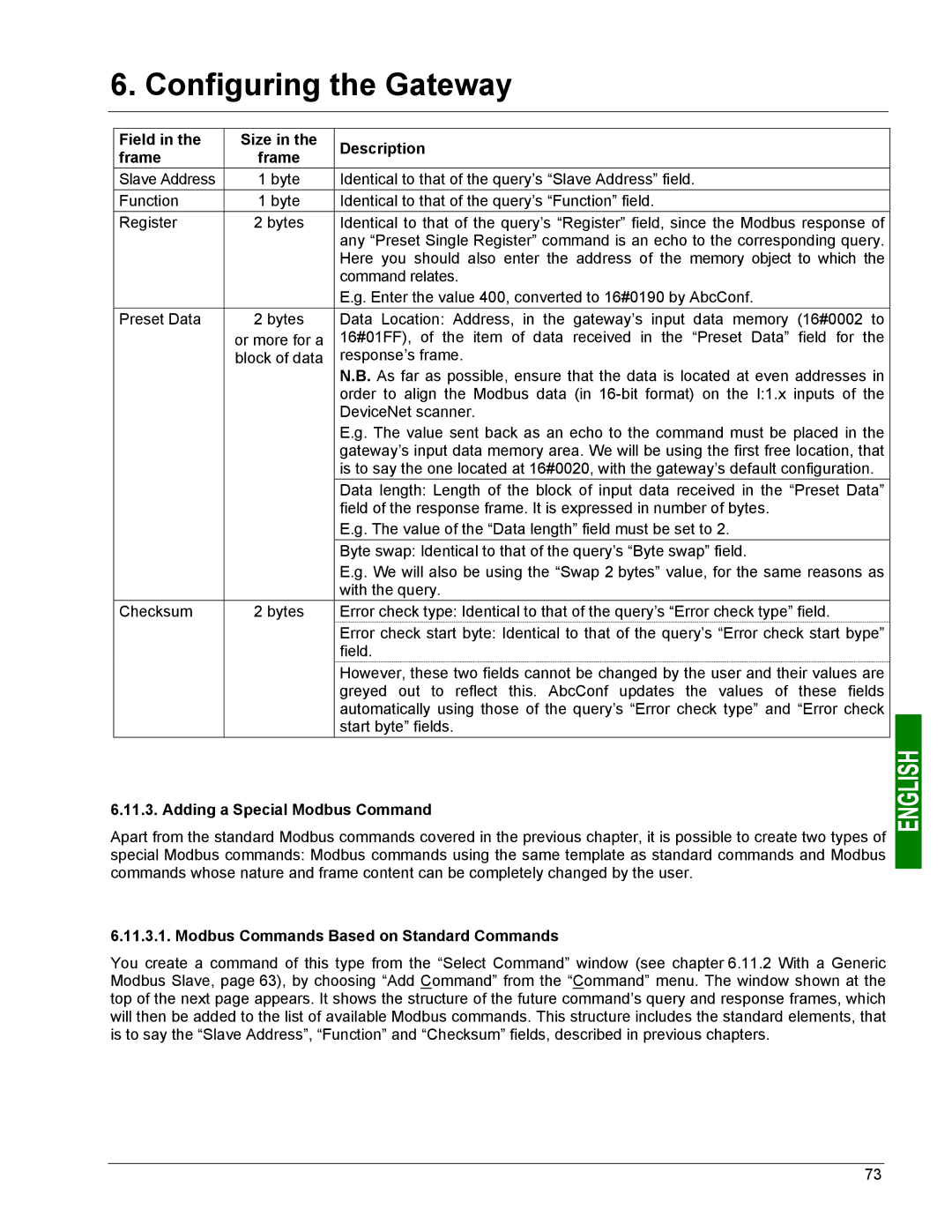 Schneider Electric LUFP9 user manual Adding a Special Modbus Command, Modbus Commands Based on Standard Commands 