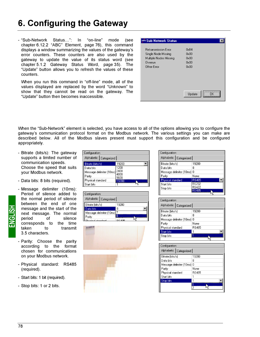 Schneider Electric LUFP9 user manual Configuring the Gateway 