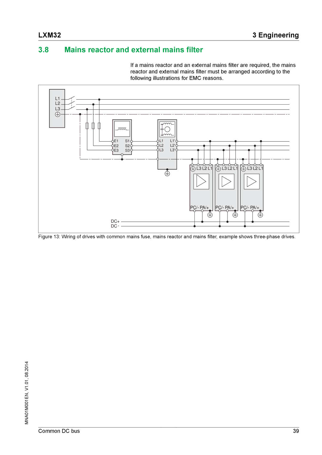 Schneider Electric MNA01M001EN manual Mains reactor and external mains filter 