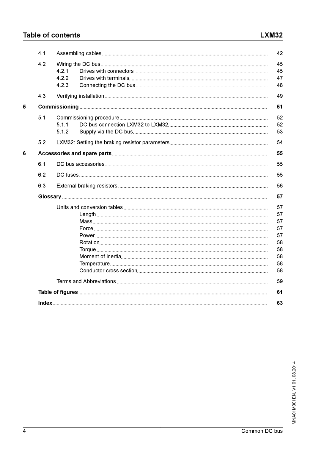 Schneider Electric MNA01M001EN manual Accessories and spare parts 