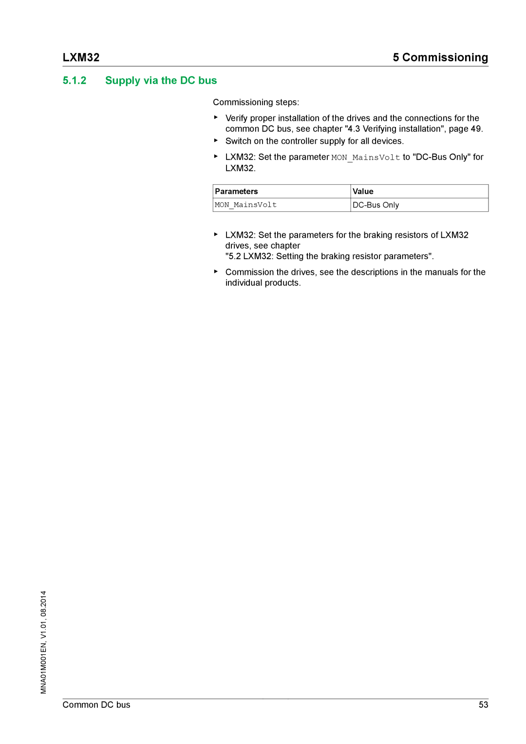 Schneider Electric MNA01M001EN manual MONMainsVolt 