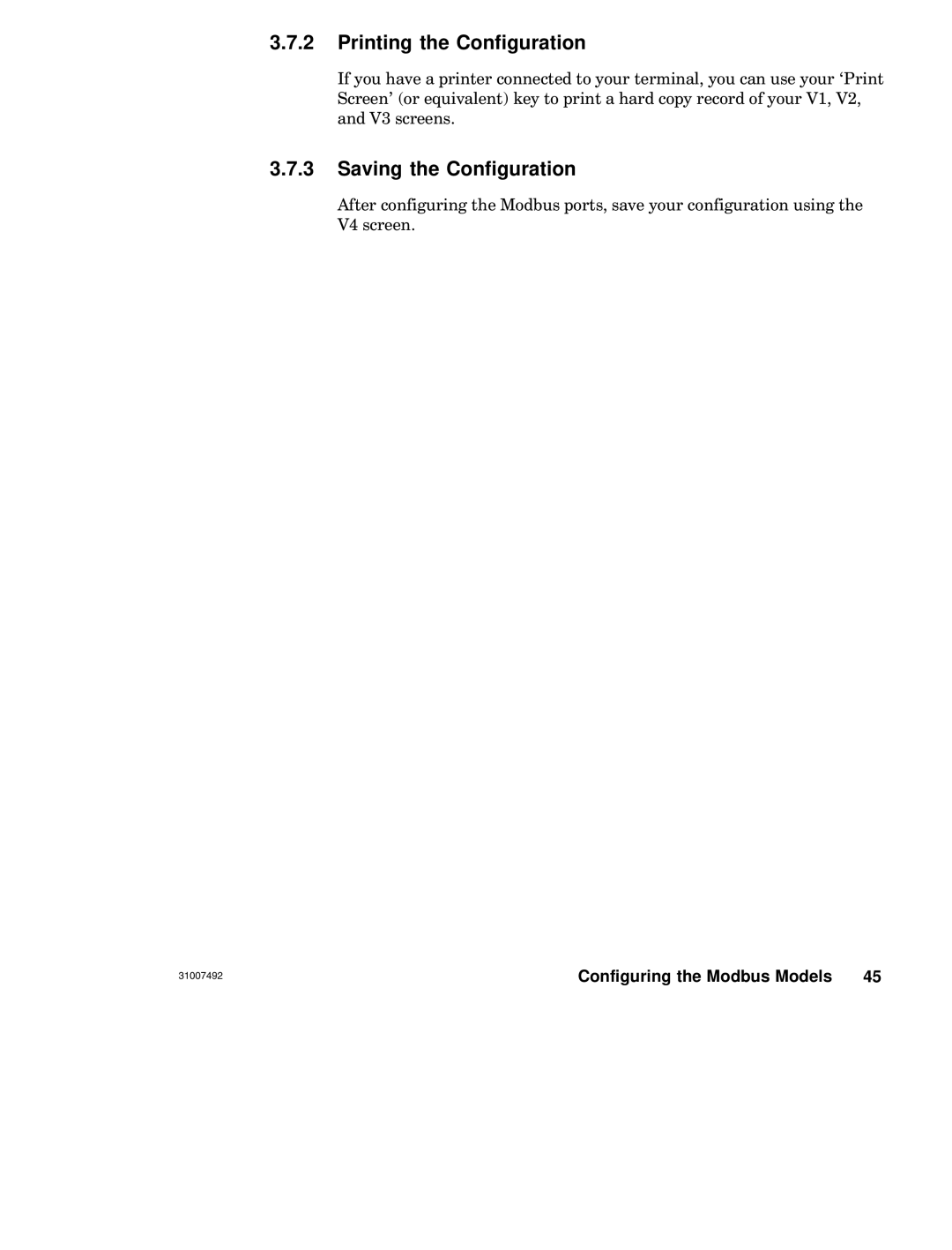 Schneider Electric none manual Printing the Configuration, Saving the Configuration 