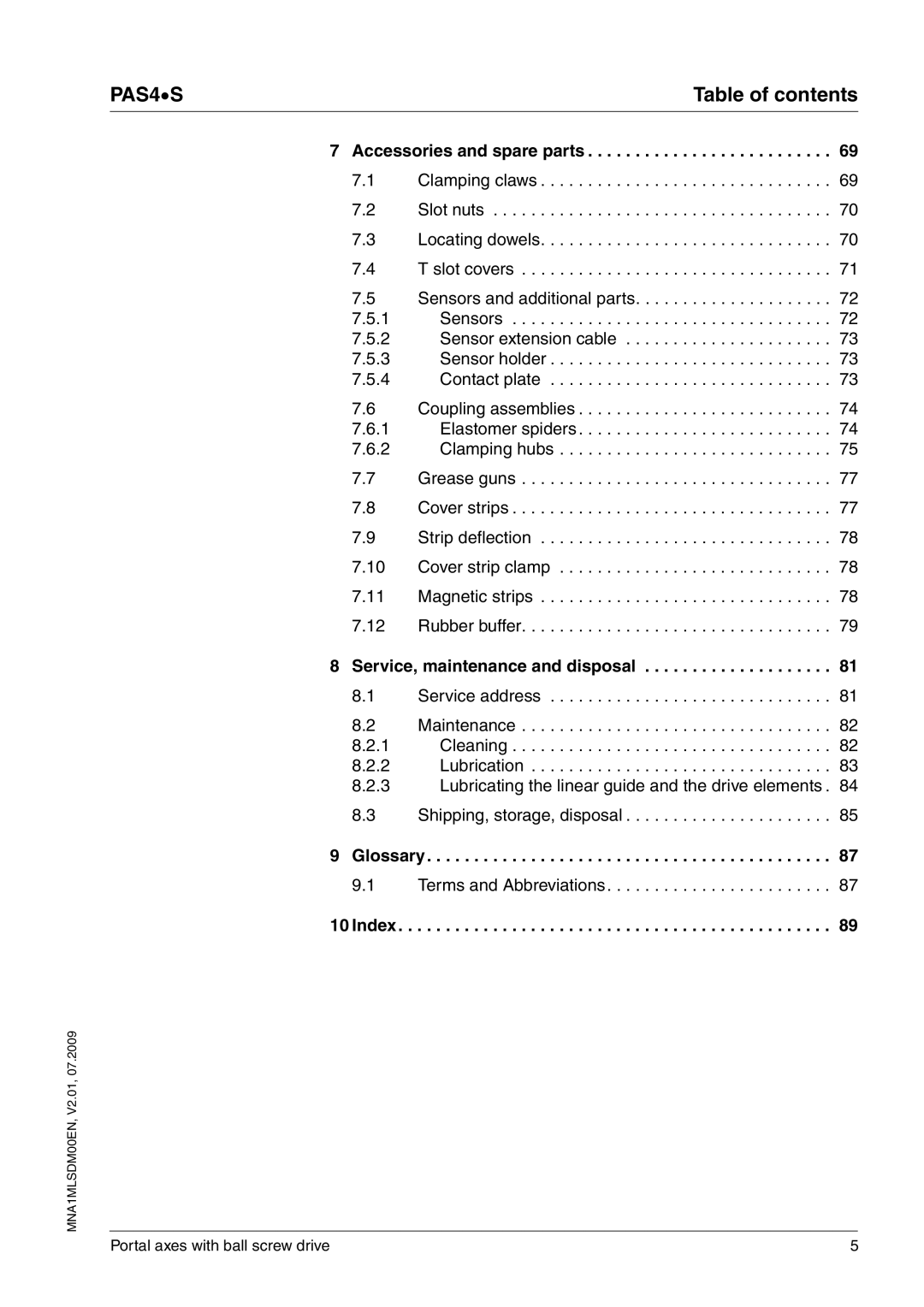 Schneider Electric PAS4S manual PAS4 S 