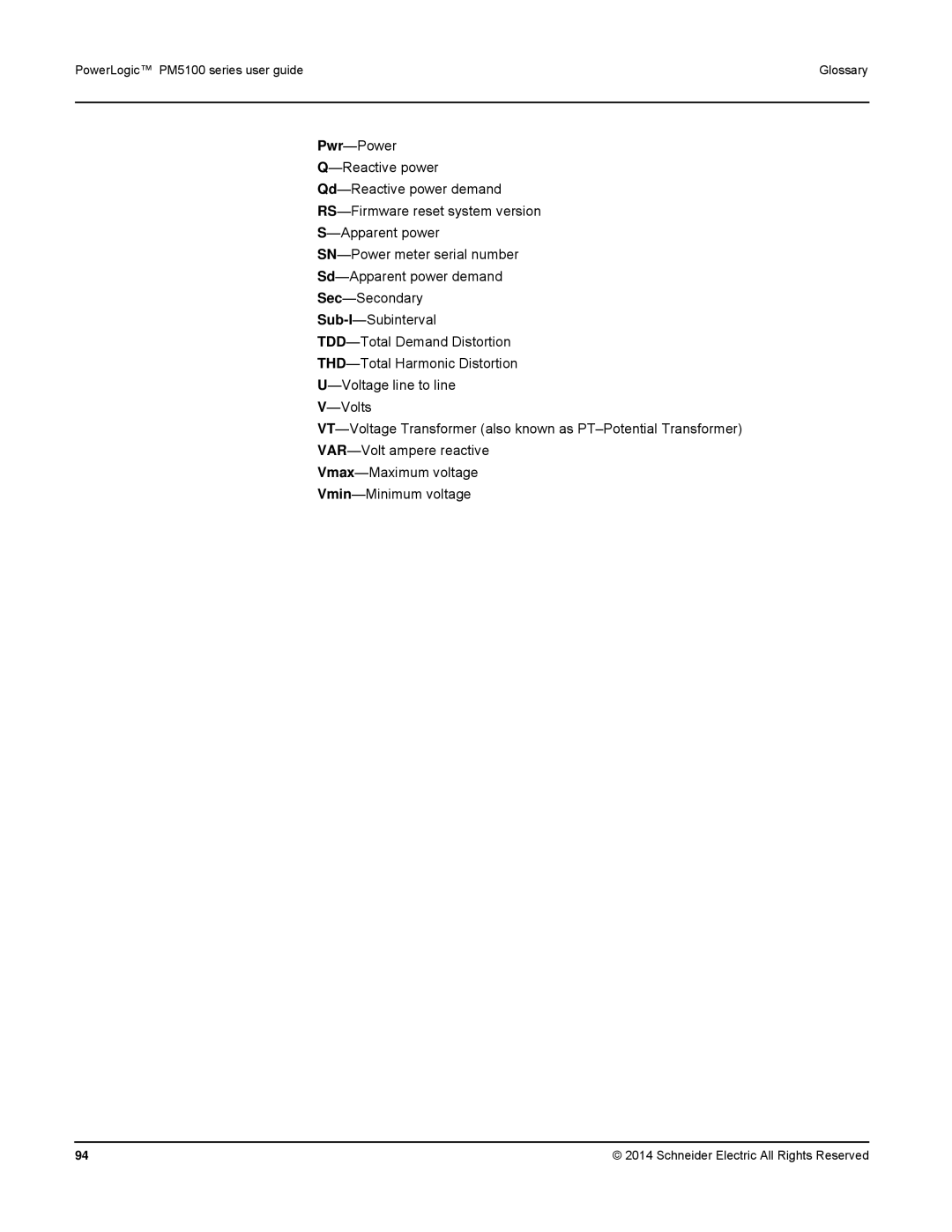 Schneider Electric manual PowerLogic PM5100 series user guide 