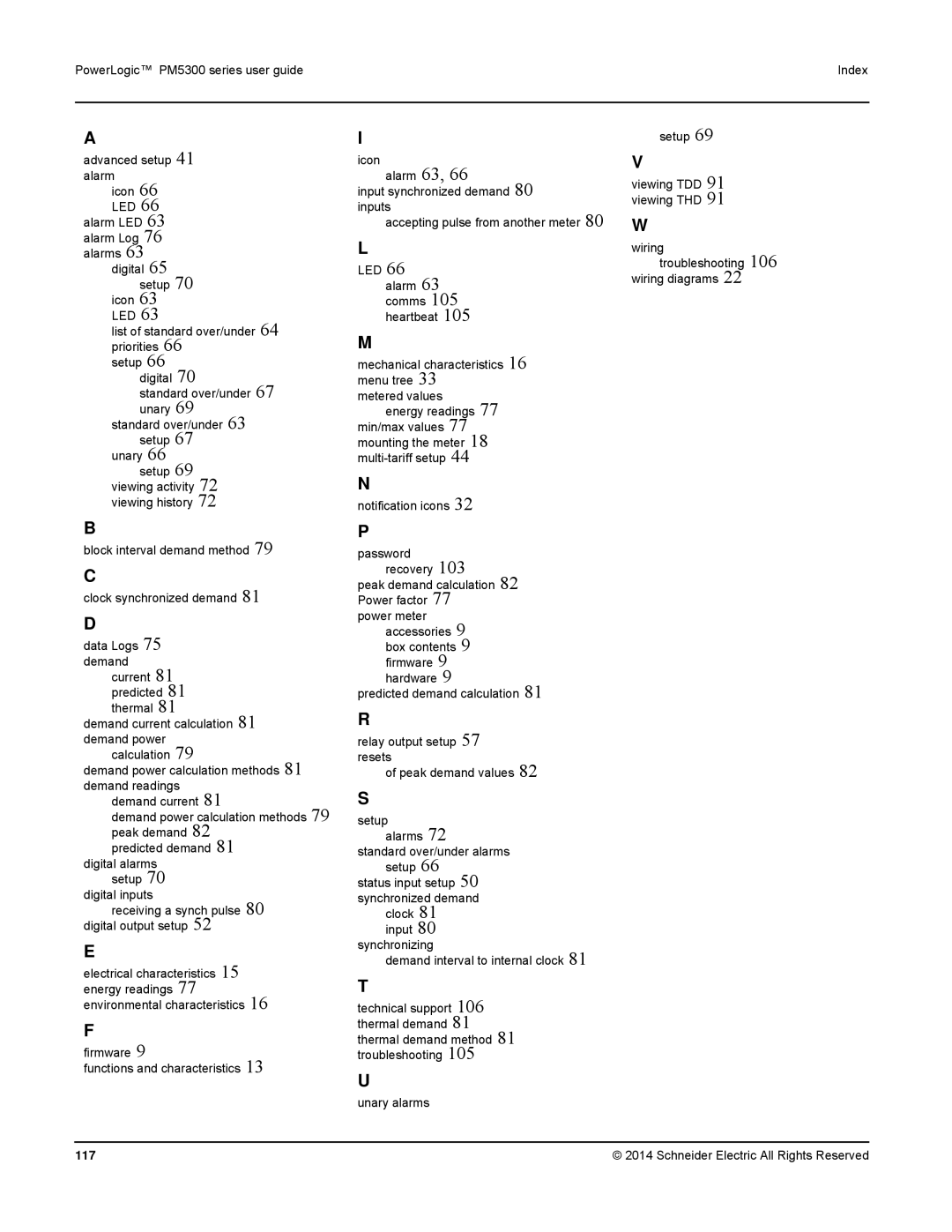 Schneider Electric PM5300 manual 117 