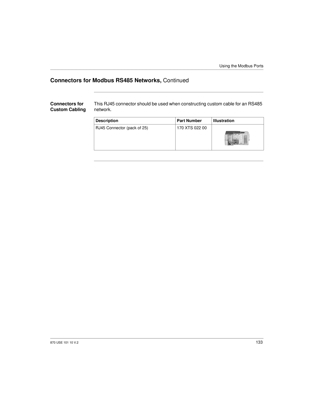 Schneider Electric Processor Adapter manual Custom Cabling network 