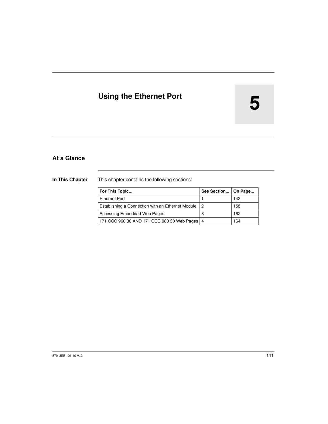 Schneider Electric Processor Adapter manual Using the Ethernet Port, At a Glance 