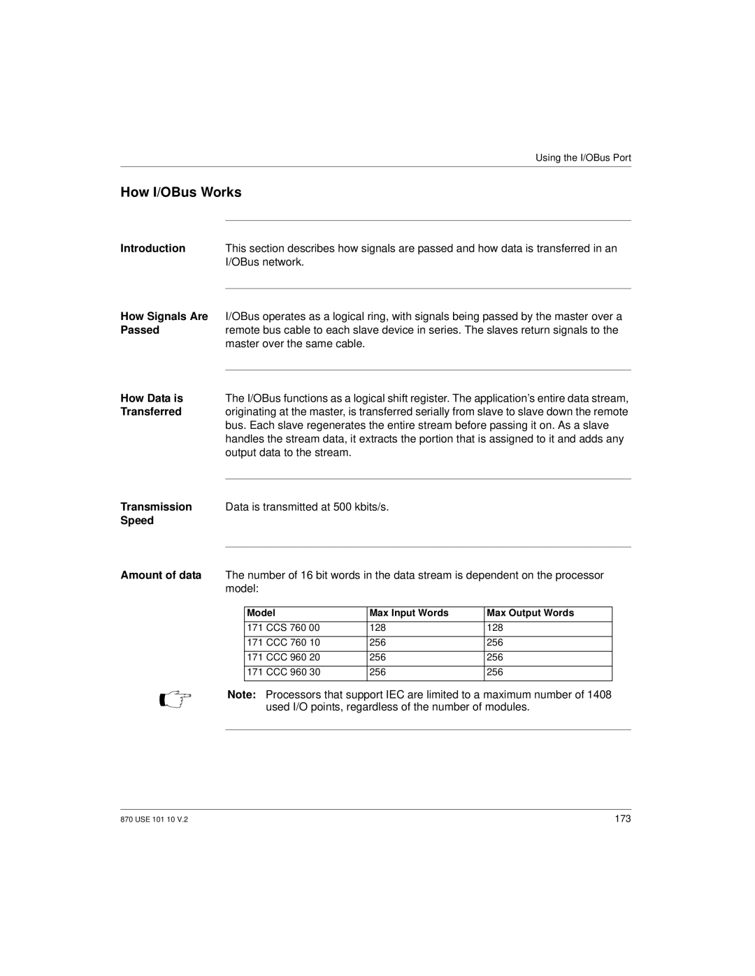 Schneider Electric Processor Adapter manual How I/OBus Works 