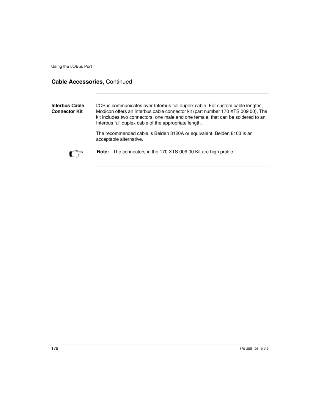 Schneider Electric Processor Adapter manual 178 