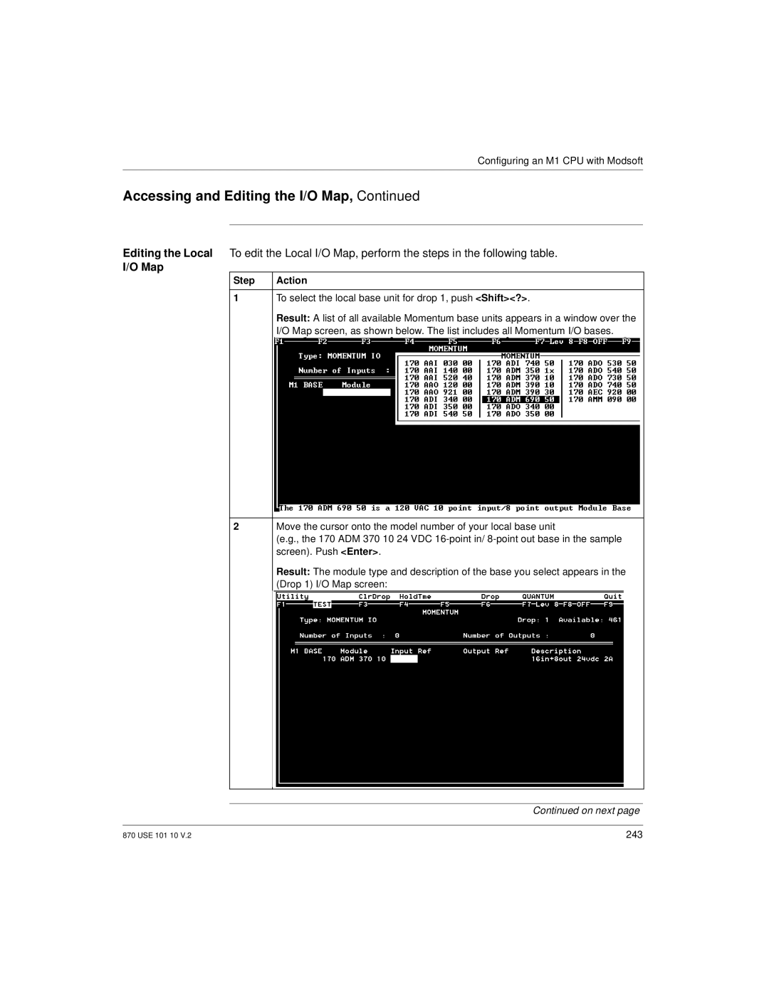 Schneider Electric Processor Adapter manual Map, Step 