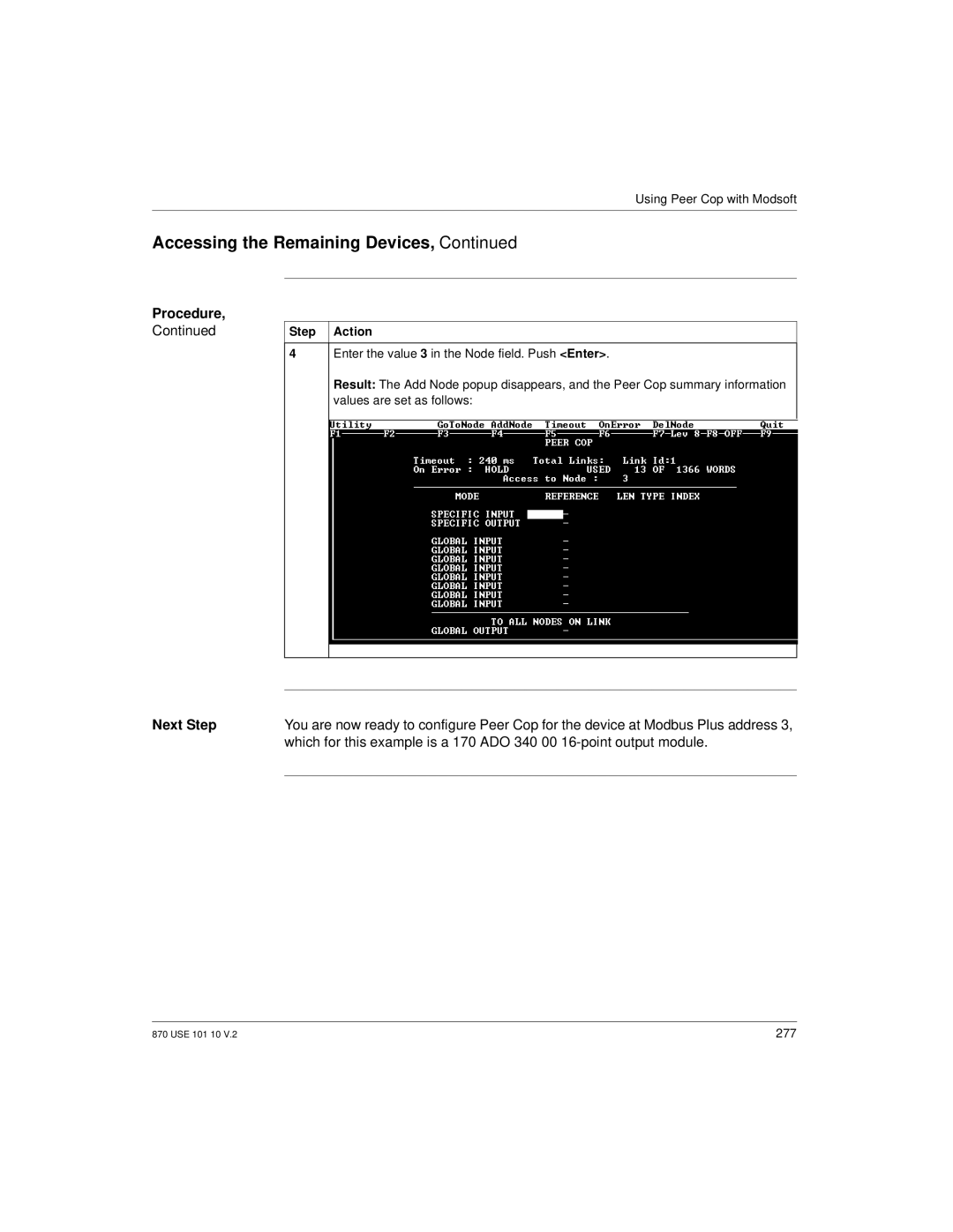 Schneider Electric Processor Adapter manual 277 