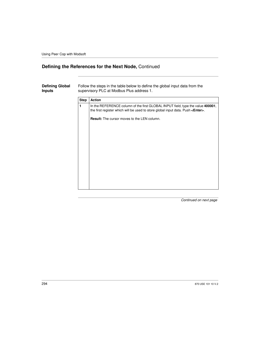 Schneider Electric Processor Adapter manual 294 