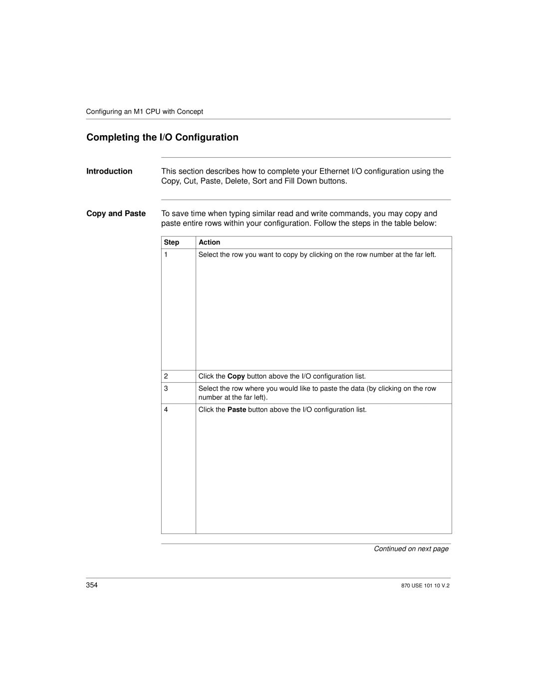 Schneider Electric Processor Adapter manual Completing the I/O Configuration 