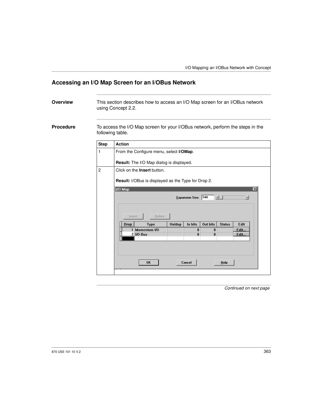 Schneider Electric Processor Adapter manual From the Configure menu, select I/OMap 