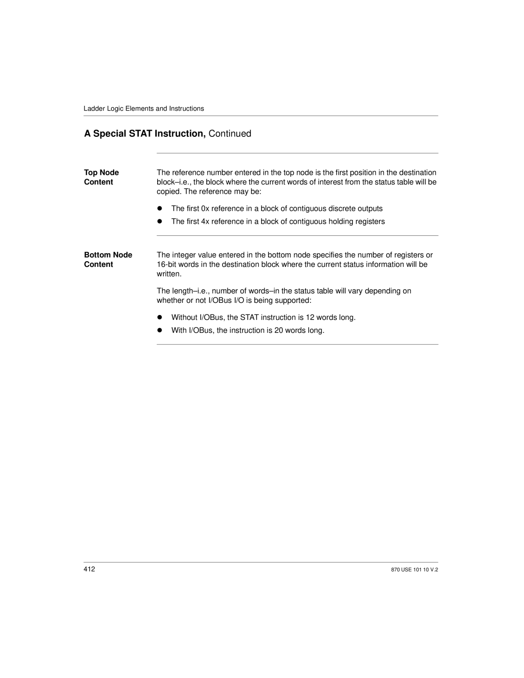 Schneider Electric Processor Adapter manual Top Node, Content, Bottom Node 